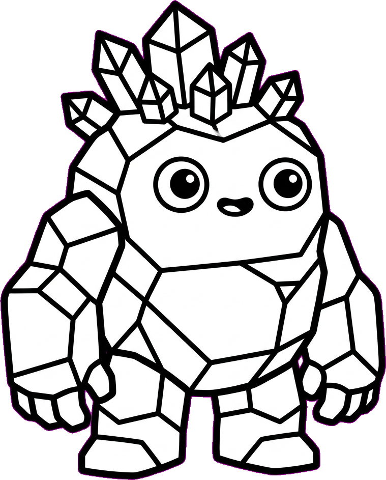 クリスタルの怪獣