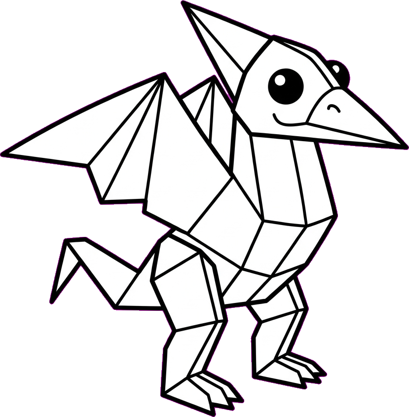 折り鶴の怪獣